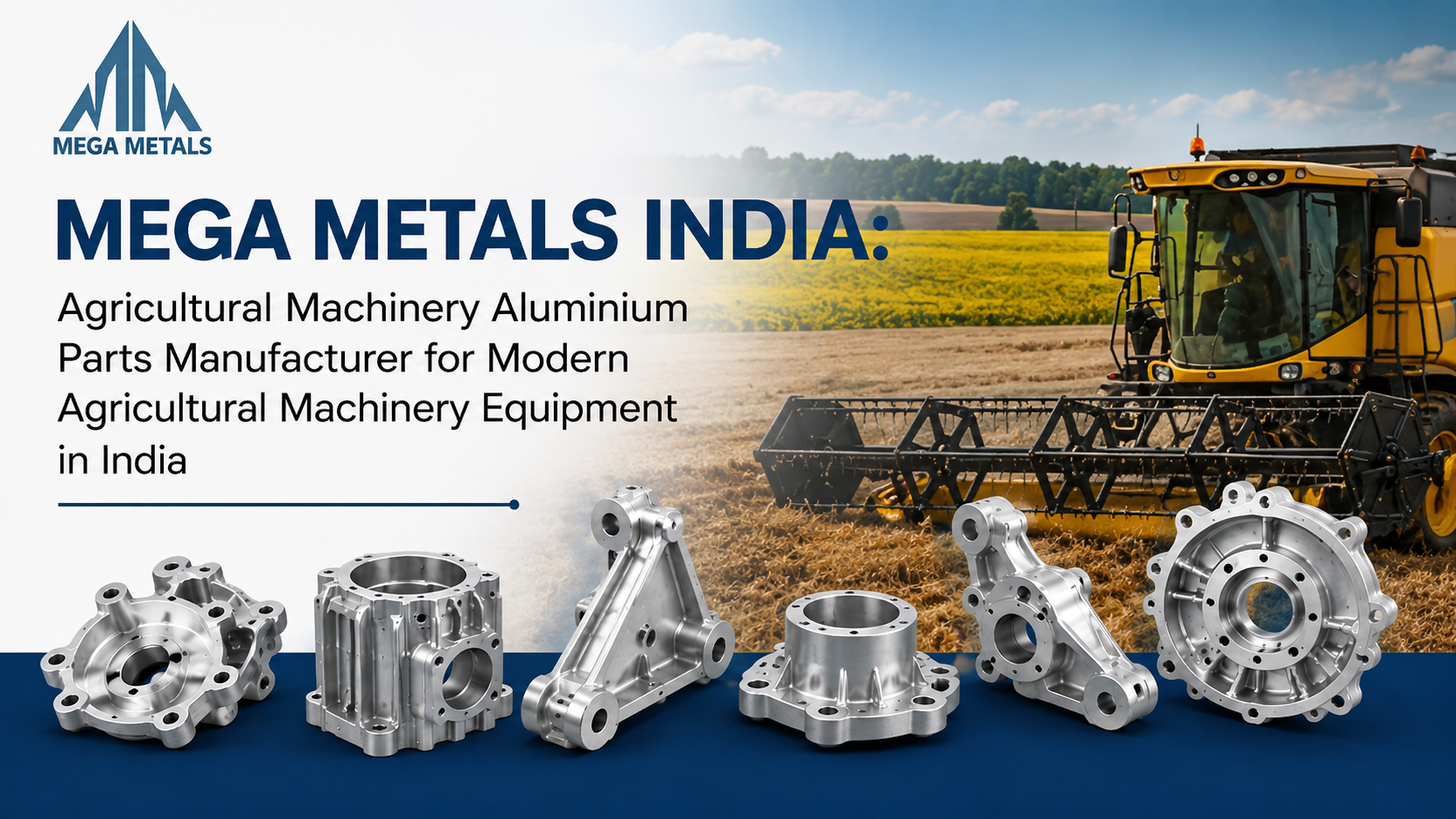 Mega Metals India: Agricultural Machinery Aluminium Parts Manufacturer for Modern Agricultural Machinery Equipment in India